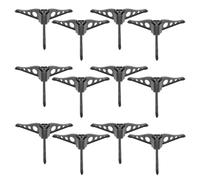 TOYANDONA 15 Pièces Socle de Sapin de Noël Noir Abs, Support Stable pour | Installation Pratique, Structure Solide et Élégante, pour Fête et Décoration de Noël à Domicile