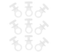 TOYANDONA 150 Crochets de Rideau en Plastique Coulisseaux Universels pour Rails de Rideaux Clips à roulettes Glissantes Kit 55 CM pour Fixation Rideaux Fenêtres et Tringles