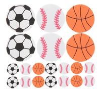 TOYANDONA 150 Feuilles Autocollants Sportifs Mousse Auto-adhésifs Ballon De Foot Ball Panier Et Baseball Pour Garçon Fille Stickers Diy Créatifs Pour Décoration Chambre Et Activités Manuelle