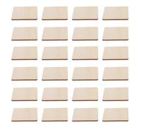 TOYANDONA 150 Pièces Carrés en Bois Brut pour Loisirs Créatifs, | Surface Lisse, Veinage Visible, sans Risque D'inconfort, Activités Familiales et Éducatives, Beige