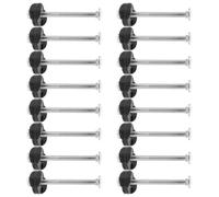 TOYANDONA 16 Ensemble Kit Vis Trampoline Vis Longues Anti-desserrage avec Écrous Accessoires de Rechange pour Grands Trampolines Montage Facile et Fixation Sécurisée