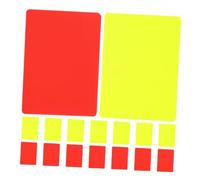 TOYANDONA 16 Pièces Carton Arbitre Football Kit Professionnel Cartes et Jaunes Lisses PVC Set Complet Accessoires de Match pour Arbitres Kit Portatif Standard pour Gestion de Jeu
