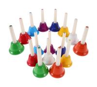 TOYANDONA 16 Pièces Cloches à Percussion Colorées Instrument Musical Diatonique Notes pour Garçon Fille Adultes Festivals et Enseignement et Fort pour Activités Familiales et Événements