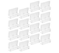 TOYANDONA 16 Pièces Poignée de Couvercle D'aquarium en Acrylique Blanc, Clips Support pour Vitre en Verre 6mm, Protège Poissons et Esthétique du Réservoir