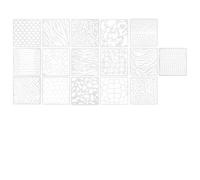 TOYANDONA 16 Pochoirs de Peinture Murale en Pet Réutilisables, Modèles de Peinture Créative à Motifs Animaux, 16 Pièces pour Décoration Diy, Scrapbooking et Projets Artistiques