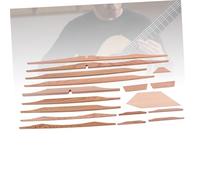 TOYANDONA 17 pièces Kit de Bois Déclisse Épicéa pour Guitare Acoustique Accessoires de Luthier DIY Bois Intérieur Stabilisateur