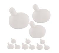 TOYANDONA 18 Pcs Insert Silicone Blanc pour Bulles DIY Grands Moyens Petits Résistant et Transparent Accessoires de Remplacement pour Jouets Presse-Bulles Garçon Fille
