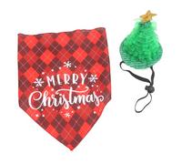TOYANDONA 1ensemble Chapeau Et Bandana De pour Animaux Ensemble Adorable pour Écharpe Triangulaire Douce pour Chiens Costume Ambiance pour Photos Et Célébrations