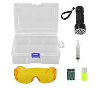 TOYANDONA 1ensemble Détecteur de Fuite Climatisation pour Véhicules et Climatiseurs Maison Kit de Détection de Fuite par Flashlight UV avec Fluorescent et Outils pour Réparation