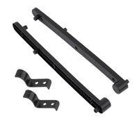 TOYANDONA 1ensemble Glissières Cachées pour Portes Relevables Armoire Rails Latéraux Robustes Plastique et Fer Coulissement Silencieux et Installation Facile pour Bibliothèques et Meubles