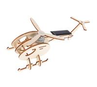 TOYANDONA 1Ensemble Kit Assemblage Hélicoptère Bois DIY Éducatif pour Garçon Fille Projet Scientifique sans Piles Stimulateur de Créativité et Apprentissage