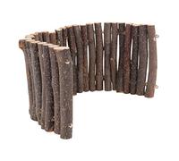 TOYANDONA 1Pc Clôture en Bois Lumière Log Pet Enclos Naturel Enrichissement Clôture Hamster Porte Barrière Cochon d'Inde Jouets Clôtures Hamster Abri Clôture Clôture en Bois Hamster