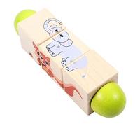 TOYANDONA 1Pièce Puzzle Éducatif Bois Rotatif Apprentissage pour Garçon Fille avec Motifs Animaux et Légumes Améliore la Relation Parent Garçon Fille et Favorise Les Compétences