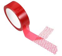 TOYANDONA 1rouleau Ruban Adhésif de Sécurité Inviolable Bande Tamper Evident Rouge pour Emballage Ruban Evidence Tape avec Message Voidopen Anti-falsification et Protection Ouverture Non