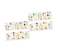 TOYANDONA 2 Ensembles Autocollants De Tatouage De Pâques Autocollants De Dessins Animés Pour Enfants Autocollants Pour Enfants Corporels À Faire Soi-Même 10 feuilles*2