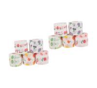 TOYANDONA 2 Ensembles Bandes Cohésives Autoadhésives Colorées De Bandes Élastiques Pour Sports Pour Protection Bandage Doigts Poignets Fruits 5 Rouleaux*2