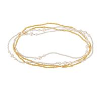 TOYANDONA 2 ensembles Chaîne de Élastique Femme Doré et Argenté Ceinture de Corps Simple et Chic pour Plage Soirée et Tenues Quotidiennes