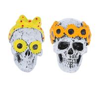 TOYANDONA 2 Ensembles Clip Parfum Voiture Tête de Mort Désodorisant Clip Sortie Air Diffuseur Aromathérapie Intérieur Voiture Décoratifs et Anti-odeurs