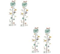 TOYANDONA 2 Ensembles Conseils d'arbre toise de croissance autocollante règle pour enfants autocollants décor autocollant de mesure de hauteur autocollant chambre d'enfant amovible appliqué