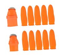 TOYANDONA 2 Ensembles Cueilleur de légumes Outil de récolte Couteau à cueillir Coupe-Fruits à Doigts Outil Coupe-Fruits cueilleur de Fruits au Pouce Outils de récolte Acier Inoxydable Orange