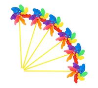 TOYANDONA 2 Ensembles Décoration Éolienne Colorée Forme De pour Jardin Et Terrasse Accessoires De Jardin Arc Ciel Éoliennes pour Décoration Extérieure 8 Pièces * 2