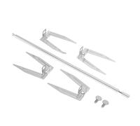 TOYANDONA 2 Ensembles Ficelle de Poulet rôti brochettes de Plein air Fendu Grillage cracher Grille Barbecue Outils pour Griller du Poulet fourchettes à Gril en Acier Inoxydable