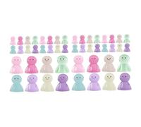 TOYANDONA 2 Ensembles Figurines Miniatures Sunny Doll Décor De Jardin Résine Ornements Colorés Pièces * 2