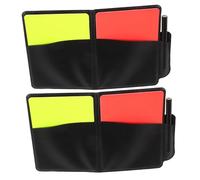 TOYANDONA 2 Ensembles Kit Arbitre Football Portable avec Cartes et Jaunes Carnet et Stylo Outil pour Matchs de Sport et