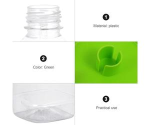 TOYANDONA 2 Ensembles Lotus Leaf Shaped Water Basin for Reptiles with Bottles Durable Pet Water Container for Lizards Small Turtles Frogs Easy to Clean and Escape