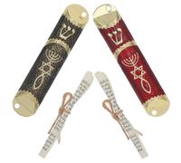TOYANDONA 2 Ensembles Mezuzah en Alliage de Zinc avec Parchemin, Lot de Sets