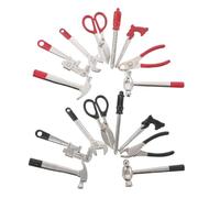 TOYANDONA 2 Ensembles Miniature Dollhouse Tools Kit with Hammer Screwdriver Pliers Wrench Mini Iron Tool Case for Repair and Crafting Micro Landscape Projects