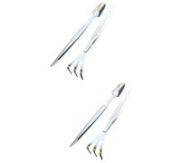 TOYANDONA 2 Ensembles Outils de Bonsai Acier Inoxydable Ensemble de Pince à Bonsai Ergonomique avec Râteau et Petite Spatule Kit Pratique pour Amateurs et Débutants Jardinage