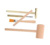 TOYANDONA 2 Ensembles Outils de fouilles archéologiques excavateur ciseau Bricolage Creusement Petit Trousse à Outils d'excavation pour Enfants en Bois Kaki