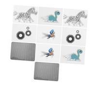 TOYANDONA 2 Ensembles Physics Education Tool Experiment Kit Lenticular Animation Visual Illusion Science Toy for Early Learning and Optical Phenomenon Exploration