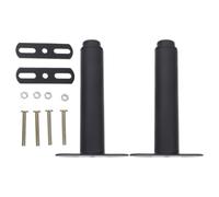 TOYANDONA 2 Ensembles Pied de Meuble Réglable en Fer Noir, Support de Lit