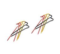 TOYANDONA 2 Ensembles Piquets De Aluminium Robuste pour Camping Accessoires De Piquage Réutilisables pour Tentes Familiales Auvents 6 Pièces * 2
