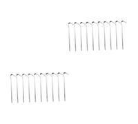 TOYANDONA 2 Ensembles Piquets De Tente Lot de Accessoires De Camping Résistants Aux Tempêtes Corrosion Fixation Sécurisée pour Tentes Et Bâches 12 Pièces * 2