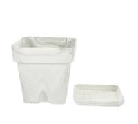 TOYANDONA 2 Ensembles Pots de Fleurs Silicone à Motif Plateau Pots de Plantation pour Orchidées Plantes Intérieures Design Modern