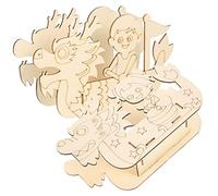 TOYANDONA 2 Ensembles Puzzle Bois pour Garçon Fille de Jouets Éducatifs DIY Modèles de Bateau Tambour Activités Manuelles pour Développer la Coordination Créativité des Garçon Fille
