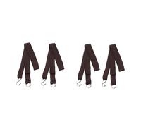 TOYANDONA 2 Ensembles Sangles De Suspension pour Hamac Lot de Sangles Nylon avec S Hooks pour Balançoires Et Activités Extérieures Compatible avec Tous Arbres Et Structures 4 Pièces * 2