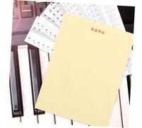 TOYANDONA 2 ensembles Stickers Clavier Piano pour Débutants Transparent et Dégradé Autocollants Notes Faciles à Coller et Retirer Accessoire Pratique pour Apprentissage Clavier Électronique