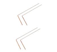 TOYANDONA 2 Ensembles Tiges De Radiesthésie Laiton Lot de Baguettes Portables pour Détection Souterraine Et Divination Outils Spirituels pour Localiser Eau Métaux 2 Pièces * 2