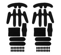 TOYANDONA 2 Jeux de Coussinets Intérieurs Noirs pour Casque de Vélo et Casque de Chantier Rembourrage Respirant Anti-Transpiration Protection Confortable pour Sports de Plein Air et Moto