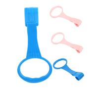 TOYANDONA 2 paires Anneaux de Traction Garçon Fille pour Lit Anneaux de Maintien Légers et Sûrs pour Aide Marche Éveil Suspendu Poignées Faciles à Installer Né Rose et Bleu
