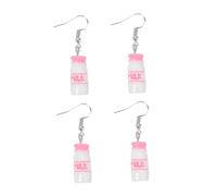 TOYANDONA 2 paires Boucles Oreilles Goutte Lait Cartoon pour Femme Accessoires Mode Amusants Cadeau Fille et Mère