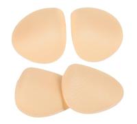 TOYANDONA 2 paires Coussinets Épaule Mousse Antidérapants Beige Support Angulaire Droite Sans Couture pour Hommes et Femmes Améliore Confort et Maintien Vêtements et