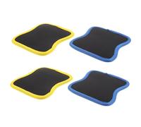 TOYANDONA 2 Paires Grip Pads Antidérapants Néoprène pour Haltères et Barres Coussins Détachables pour Anneaux de Gymnastique Manchons Confortables pour Fitness et Exercices Noir avec Bord