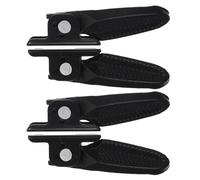 TOYANDONA 2 Paires Pédales de Vélo Pliables en Nylon Noir Surface Renforcée Antidérapante, Adaptées pour Siège Arrière de Vélo Électrique ou VTT