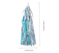 TOYANDONA 2 paires Rubans Colorés pour Garçon Fille Streamers Guidon Plastique Durable Accessoires Décoratifs pour Trottinettes et Tricycles Installation Facile