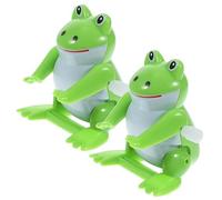 TOYANDONA 2 pièces à Remonter Figurine Mécanique Colorée sans Piles Sautillant Sécurisé pour Garçon Fille Cadeau Éveil et Fête